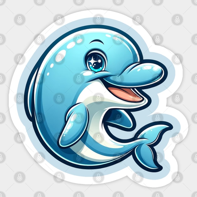 Cute dolphin Sticker by Ferdi Everywhere